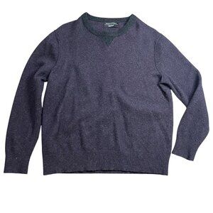Banana Republic Flipucci Merino Wool Crewneck Sweater Men's Size XL Purple‎ Gray
